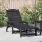 Preview: ARDEBO.de - Sonnenliege Schwarz 53x162x98.5 cm HDPE