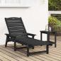 Preview: Sonnenliege Schwarz 53x162x98.5 cm HDPE