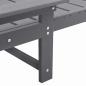 Preview: Sonnenliege Hellgrau 53x162x98.5 cm HDPE