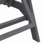 Preview: Sonnenliege Hellgrau 53x162x98.5 cm HDPE