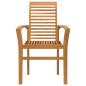 Preview: Stapelbarer Gartensessel 4 Stück Massivholz Teak