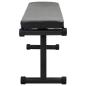 Preview: Klappbare Gewichtsbank 100 kg Schwarz 107x27x41 cm Stahl