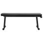 Preview: Klappbare Gewichtsbank 100 kg Schwarz 107x27x41 cm Stahl