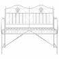 Preview: Bank Weiß Metall 103,5 x 59 x 89 cm Langlebig Gartenbank