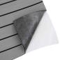 Preview: Bootsbelag Selbstklebend Hellgrau & Schwarz 240x90 cm EVA-Schaum