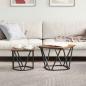 Preview: 2-teiliges Beistelltisch-Set Rauches Eichenholz Verarbeitetes Holz