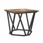 Preview: 2-teiliges Beistelltisch-Set Rauches Eichenholz Verarbeitetes Holz