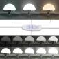 Preview: Schminkspiegel mit LED-Lichtern Weiß 80x55x18 cm