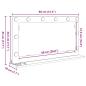 Preview: Schminkspiegel Alter Holz-Look Holz, Glas 80 x 45 x 18 cm Spiegel
