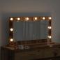 Preview: Schminkspiegel Alter Holz-Look Holz, Glas 80 x 45 x 18 cm Spiegel
