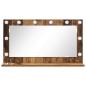 Preview: Schminkspiegel Alter Holz-Look Holz, Glas 80 x 45 x 18 cm Spiegel