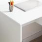 Preview: Tisch mit Stauraum Weiß 90x49.5x75 cm Holzwerkstoff