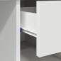 Preview: Tisch mit Stauraum Weiß 90x49.5x75 cm Holzwerkstoff