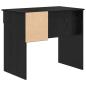 Preview: Schreibtisch mit Lagerung Schwarze Eiche 90x49.5x75 cm Verleimtes Holz