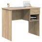 Preview: Schreibtisch mit Stauraum Sonoma Eiche 90x49.5x75 cm Holzwerkstoff