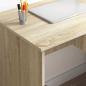 Preview: Schreibtisch mit Stauraum Sonoma Eiche 90x49.5x75 cm Holzwerkstoff