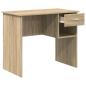 Preview: Schreibtisch mit Stauraum Sonoma Eiche 90x49.5x75 cm Holzwerkstoff