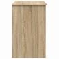 Preview: Schreibtisch mit Stauraum Sonoma Eiche 90x49.5x75 cm Holzwerkstoff