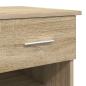 Preview: Schreibtisch mit Stauraum Sonoma Eiche 90x49.5x75 cm Holzwerkstoff
