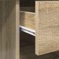 Preview: Schreibtisch mit Stauraum Sonoma Eiche 90x49.5x75 cm Holzwerkstoff