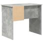 Preview: Schreibtisch mit Stauraum Betongrau 90x49,5x75 cm Engineering Holz