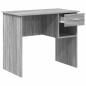 Preview: Schreibtisch mit Stauraum Grau Sonoma 90x49.5x75 cm Spanplatte