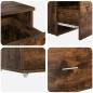 Preview: Schubladenschrank Geräucherte Eiche MDF mit Furnier
