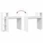 Preview: Computertisch Weiß Holzwerkstoff Kompakt Stauraum Computertisch