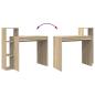 Preview: Schreibtisch Sonoma Eiche Spanplatte Mittel