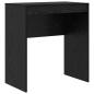 Preview: Schreibtisch Schwarz Eiche Holzwerkstoff 70 x 40 x 76 cm