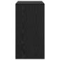 Preview: Schreibtisch Schwarz Eiche Holzwerkstoff 70 x 40 x 76 cm
