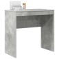 Preview: Schreibtisch Beton Grau Spanplatte, Beton Grau-Finish Mittel
