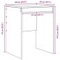 Preview: Computertisch Sonoma Eiche Spanplatte 60 x 50 x 76 cm