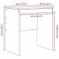 Preview: Schreibtisch Altholz MDF 70 x 50 x 76 cm Einfach Rechteckig