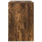 Preview: Schreibtisch Geräucherte Eiche 80x50x76 cm Ingenieure Holz