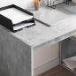 Preview: Schreibtisch Beton Grau Holzwerkstoff mit Betonoberfläche Mittel