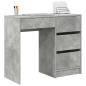 Preview: Grauer Schreibtisch Beton grau Beton Standard Stauraum
