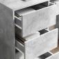 Preview: Grauer Schreibtisch Beton grau Beton Standard Stauraum