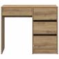 Preview: Brauner Schreibtisch Artisan Eiche Holzwerkstoff Kompakt Stauraum