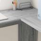 Preview: Grauer Eckschreibtisch Grau Sonoma MDF Standard
