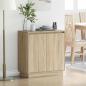 Preview: ARDEBO.de - Sideboard mit LED in Sonoma Eiche - 71 x 34,5 x 75 cm - Hergestellt aus Holzwerkstoff