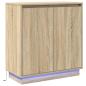 Preview: Sideboard mit LED in Sonoma Eiche - 71 x 34,5 x 75 cm - Hergestellt aus Holzwerkstoff