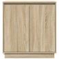 Preview: Sideboard mit LED in Sonoma Eiche - 71 x 34,5 x 75 cm - Hergestellt aus Holzwerkstoff