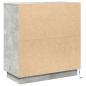 Preview: LED Sideboard Betongrau 71x34,5x75 cm Holzwerkstoff