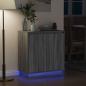 Preview: Sideboard mit LED in Grau Sonoma, 71 x 34,5 x 75 cm aus Holzwerkstoff