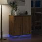 Preview: LED Sideboard Artisan Eiche 71x34,5x75 cm Holzwerkstoff