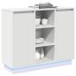 Preview: Sideboard mit LED Weiß 90x32x75 cm aus Holzwerkstoff