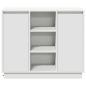 Preview: Sideboard mit LED Weiß 90x32x75 cm aus Holzwerkstoff