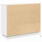 Preview: Sideboard mit LED Weiß 90x32x75 cm aus Holzwerkstoff