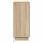 Preview: Sideboard mit LED Sonoma Eiche 90x32x75 cm aus Holzwerkstoff